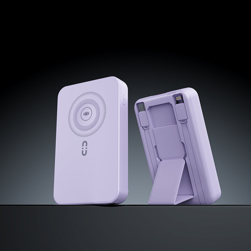 Tragbare Powerbank mit integrierter Standfunktion und schnellem Ladesystem Brehn