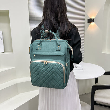 Multi-Funktionaler Gep quilteter Reise-Rucksack Brehn