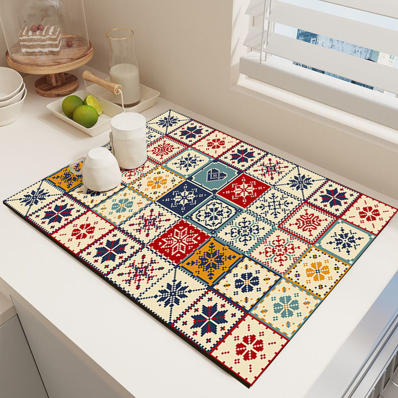 Elegante Mosaikmuster Küchenmatte Brehn
