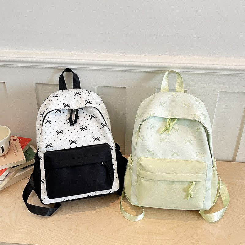 Niedlicher Alltagsrucksack mit Aufgestickten Schleifen Brehn