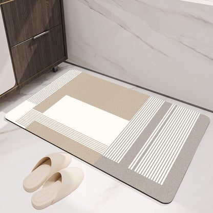 Texturiertes abstraktes Design Badezimmermatte Brehn