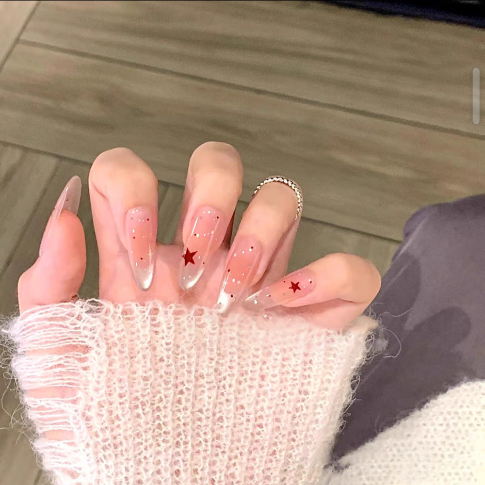 Künstlerisches Stiletto Press-On Nagelkunst Brehn