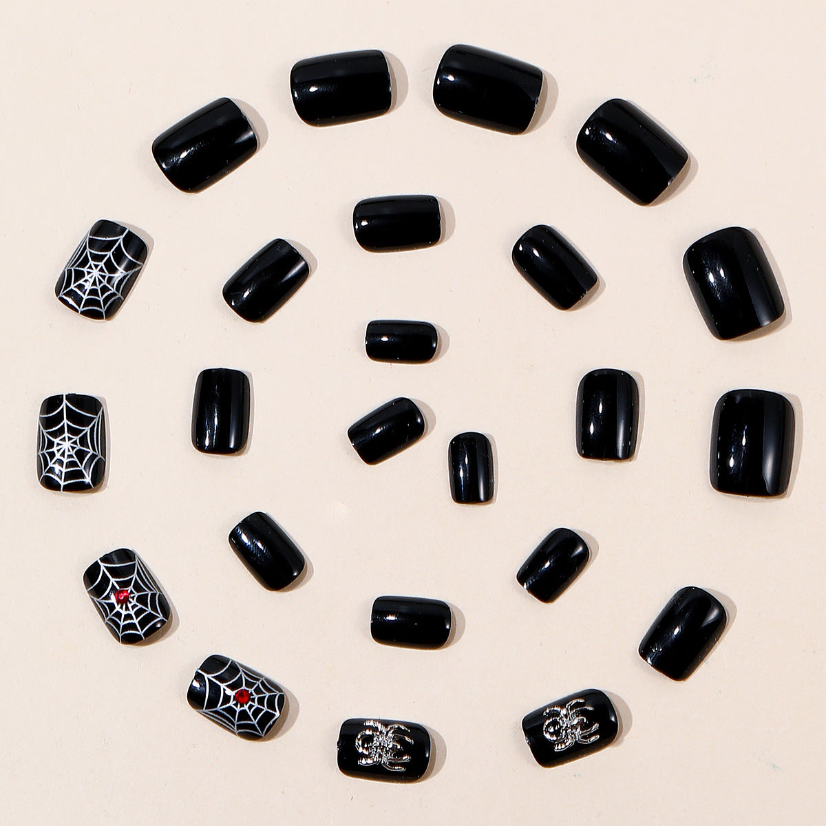 Gothic Halloween-Themen Nagelkunst Verlängerungen Brehn