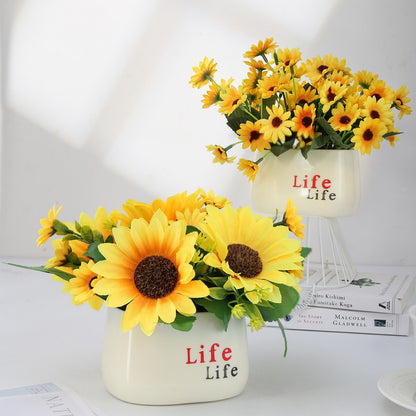 Künstliche Sonnenblumen Dekoration