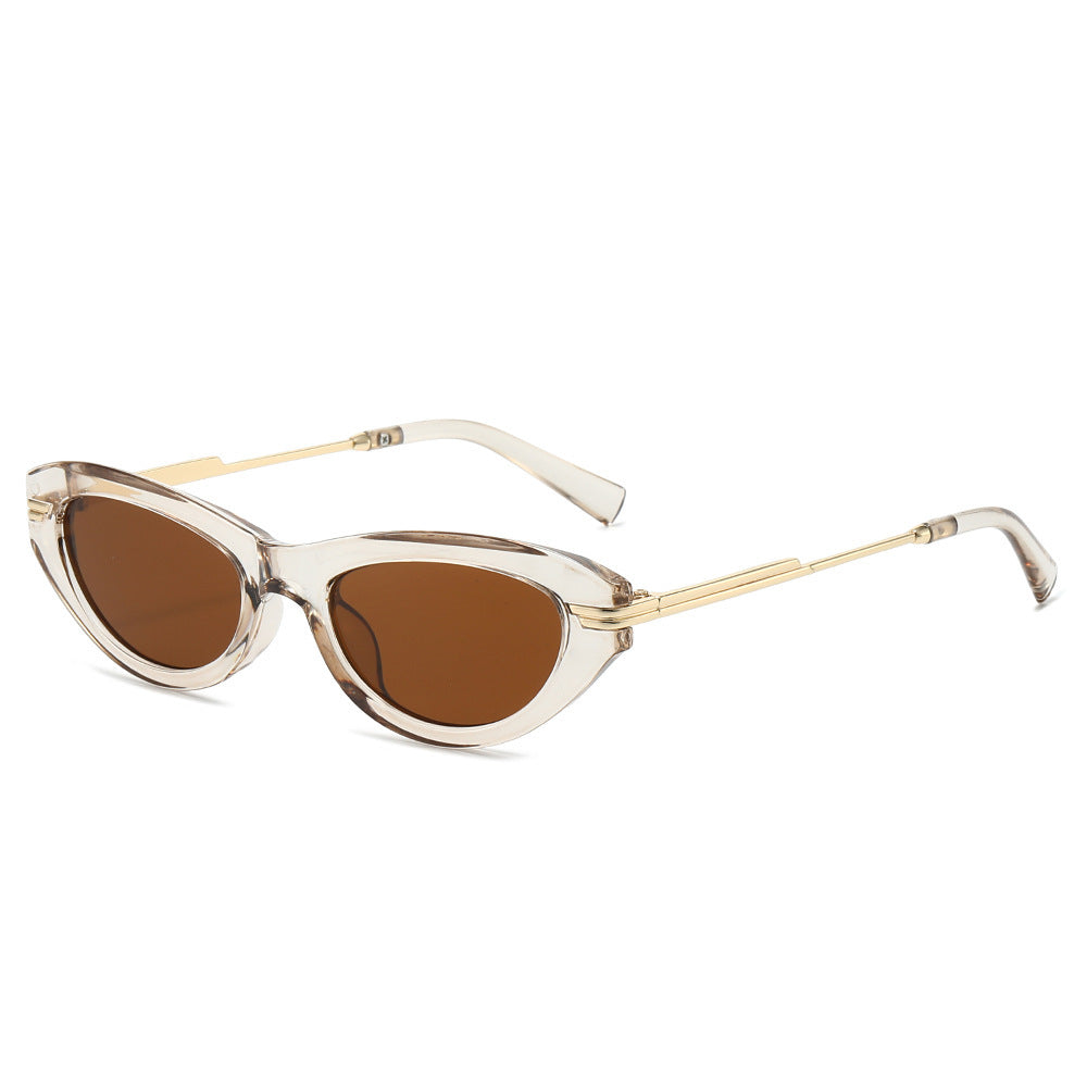Chic Cat-Eye Sonnenbrille mit dekorativen Metallakzenten Brehn