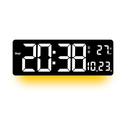 Digitale Wanduhr mit mehrfarbigem LED-Display Brehn