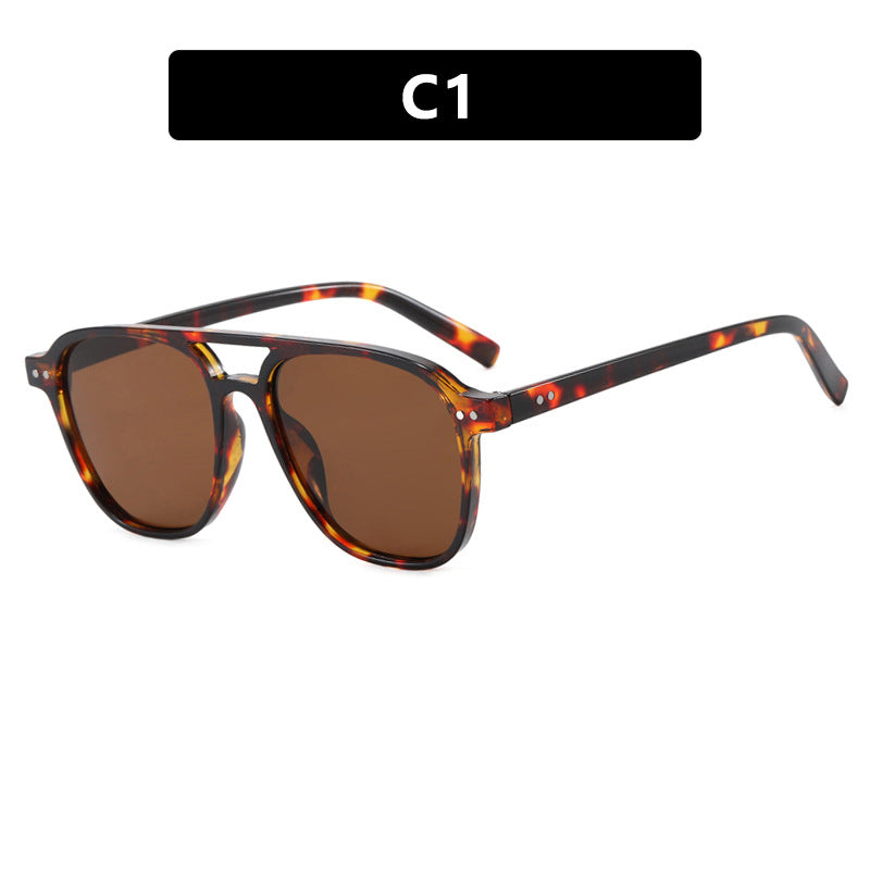 Damen moderne quadratische Sonnenbrille mit robustem Design und UV-Schutz Brehn