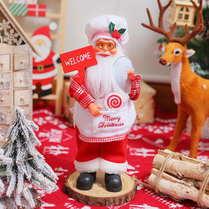 Nostalgische Weihnachtsmann Dekoration Brehn