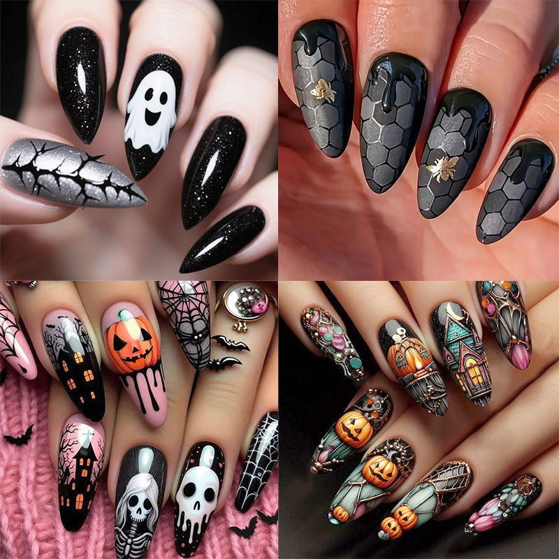 Halloween-Themen Gruselig Nagelkunst Brehn