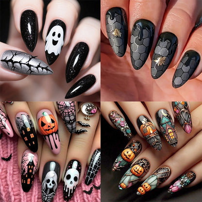 Halloween-Themen Gruselig Nagelkunst Brehn