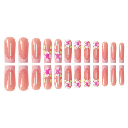 Florales Nageldesign-Extensions Brehn