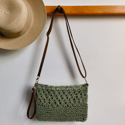 Handgefertigte Makramee Clutch Brehn