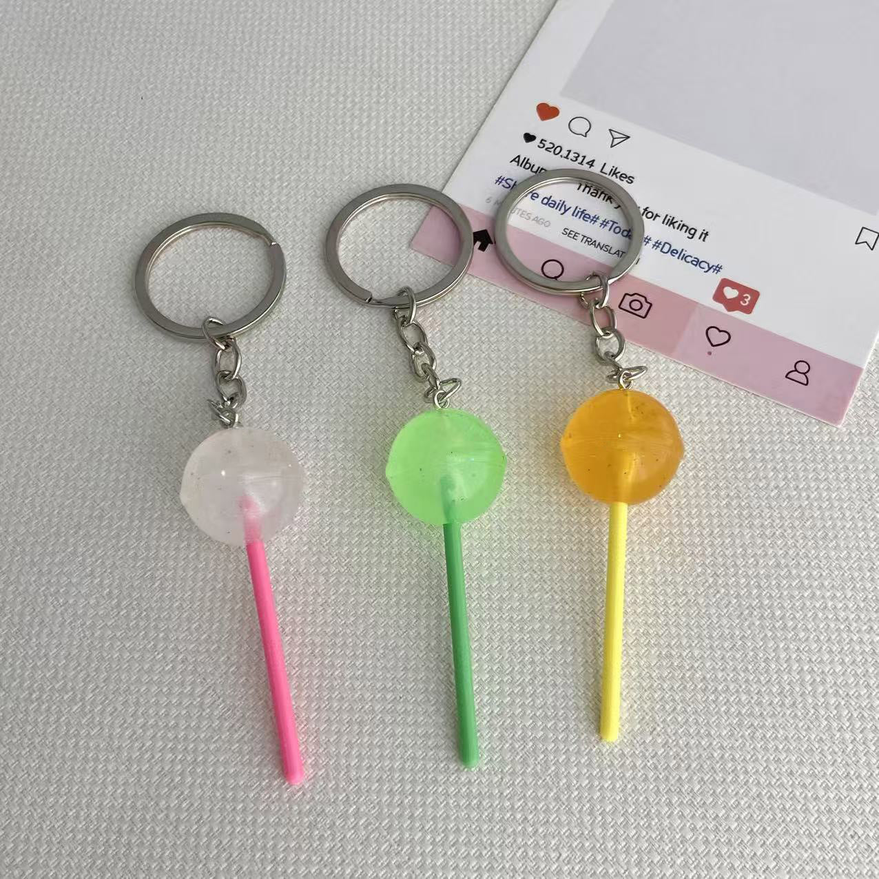 Lollipop-inspirierter Schlüsselanhänger Brehn