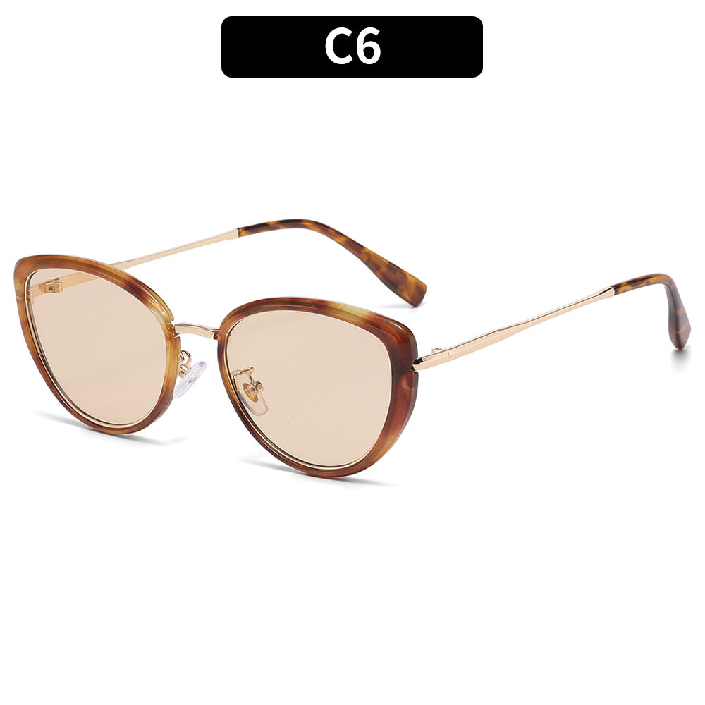 Katze-Auge Sonnenbrille mit hochwertigem Acetatrahmen