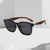 Damen stilvolle oversized Sonnenbrille mit hölzernen Akzenten Brehn