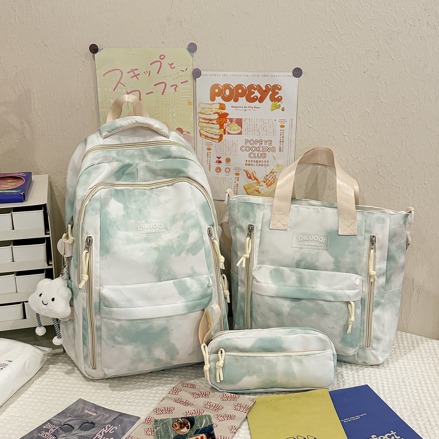 Vielseitiges Multifunktionales Reise-Schulrucksack-Set Brehn