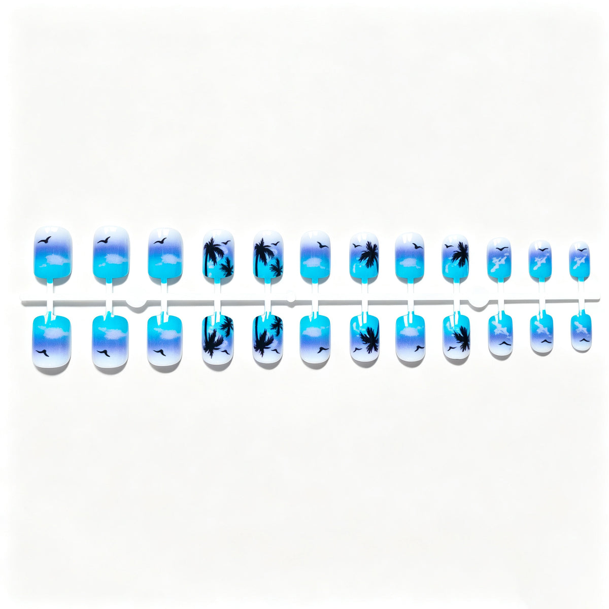 Tropischer Sonnenuntergang Nail Art Set