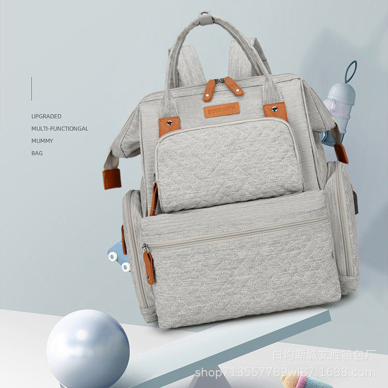 Stylische Multi-Pocket Wickeltasche Brehn