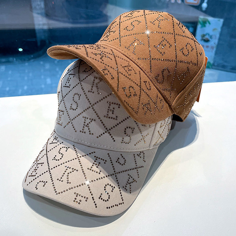 Frauen Rhinestone-beschichtet verstellbare Baseballmütze Brehn
