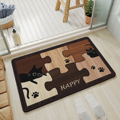 Puzzle Cat Themen Fußmatte
