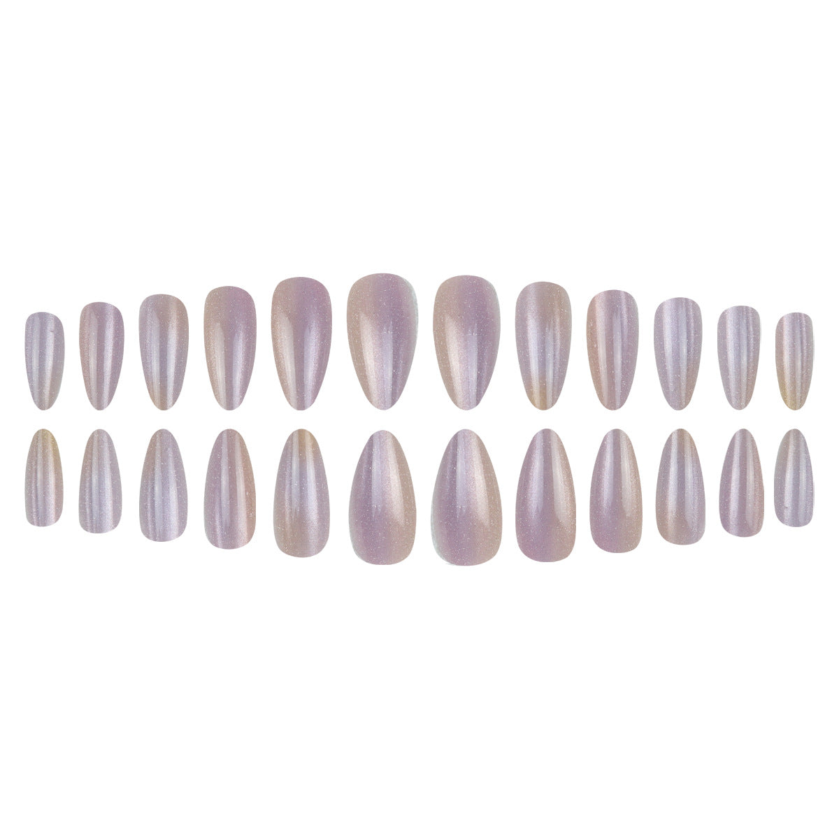 Glitzernde Ombre Stiletto Press-On Nägel Brehn