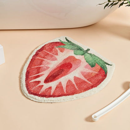 Plüsch Zitronenförmige Badematte