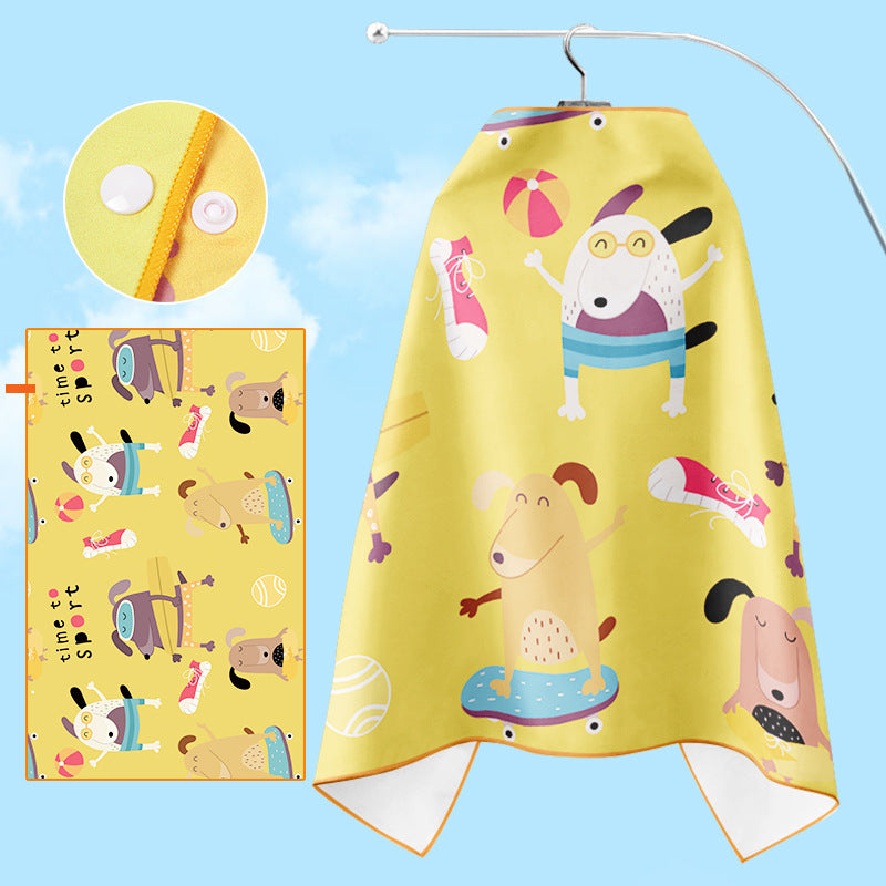 Bademantel Brehn mit Einhorn-Motiv und praktischer Kapuze