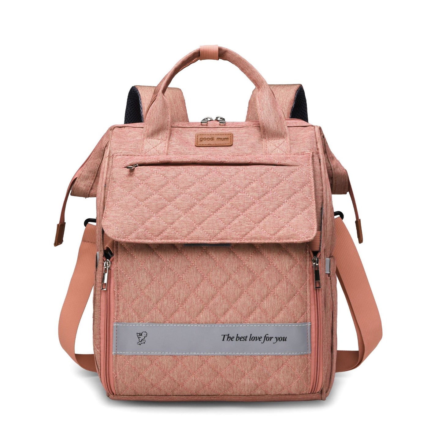 Gep quilteter Multifunktions-Rucksack Brehn