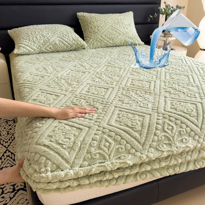 Luxuriöse geprägte Fleece-Bettdecke