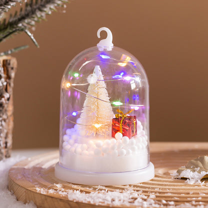 Deko-Laterne mit Weihnachtsmotiv