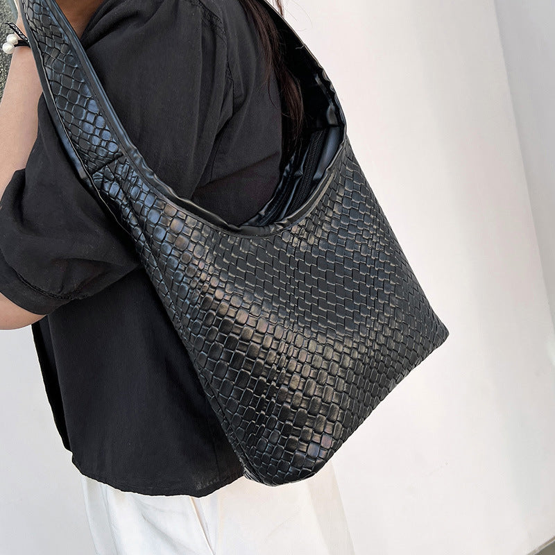 Texturiertes gewebtes Hobo Bag Brehn