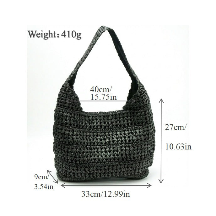 Hobo-Tasche Aus Handgeknüpftem Material Brehn