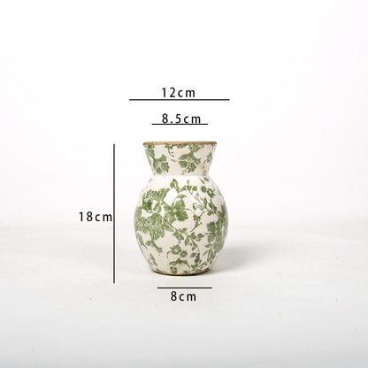 Florale Keramikvase Brehn