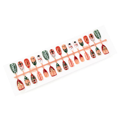 Festliches Handdruck-Nagelkunst-Set
