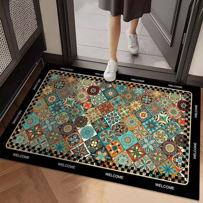Lebendige geometrische Design-Eingangsmatte