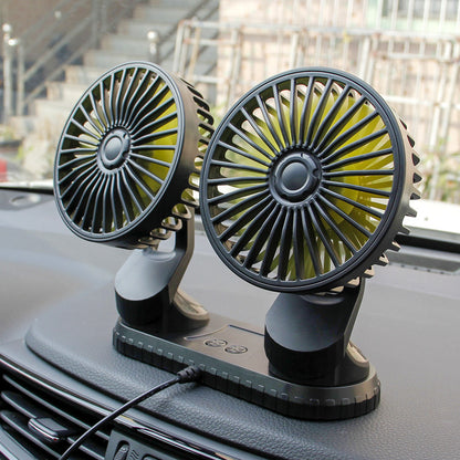 Dual-Head verstellbarer Schreibtischventilator Brehn