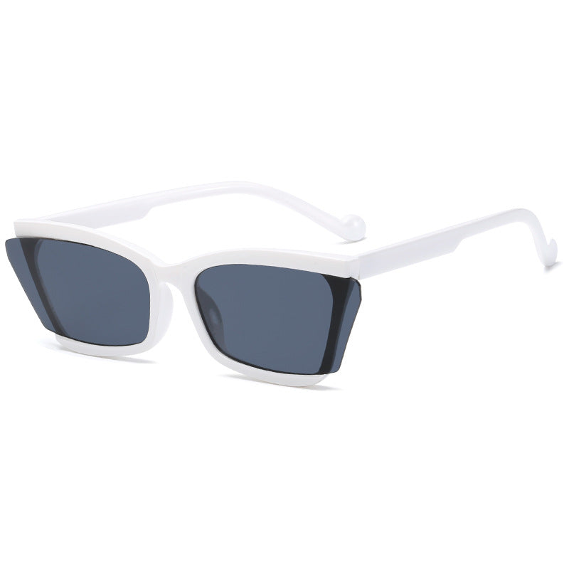 Damen modische Sonnenbrille mit einzigartigem rechteckigem Design und UV-Schutz Brehn