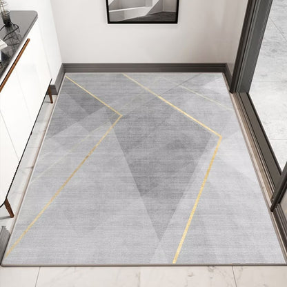 Modern geometrischer Eingangsbereich Teppich