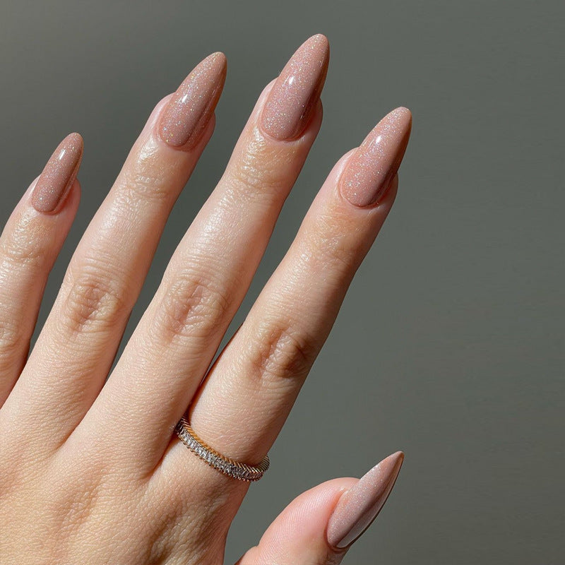 Glamouröse Glitzer-Stiletto Press-On Nägel Brehn