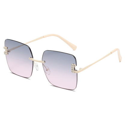 Damen modische quadratische Sonnenbrille mit zarten Designdetails Brehn