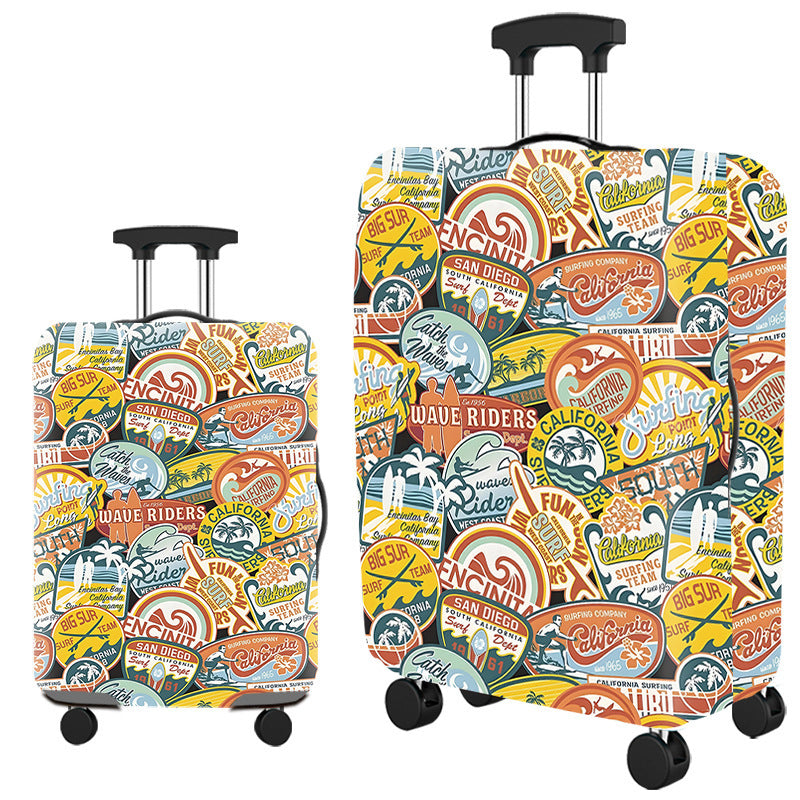 Vintage-Reise-Themen-Hartschalenkoffer Brehn