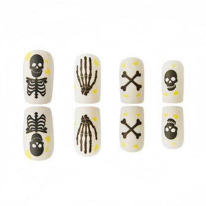 Kreatives Skelett-Nagelkunstdesign Brehn