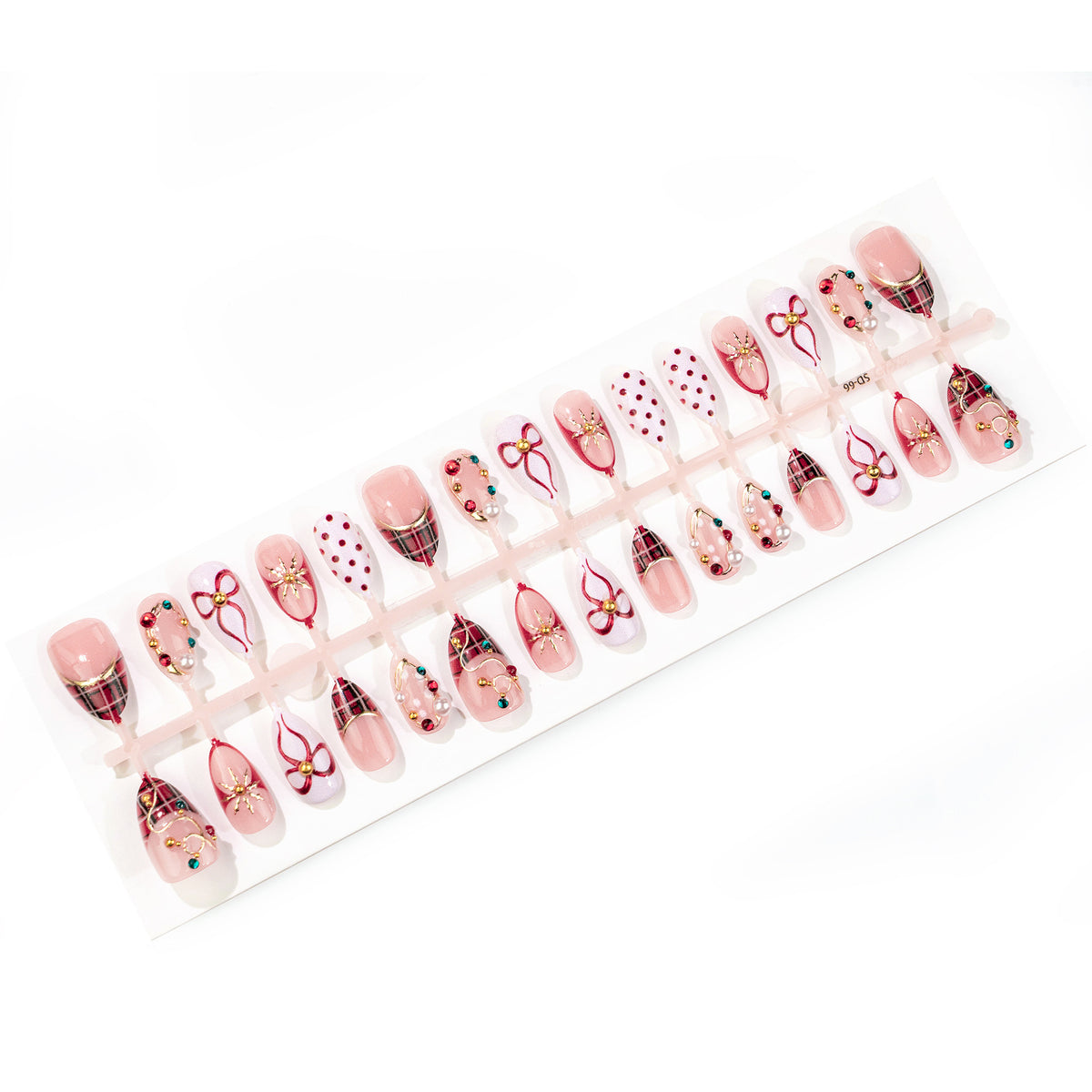 Festliches Thema Luxus Press-On Nagel Set Brehn