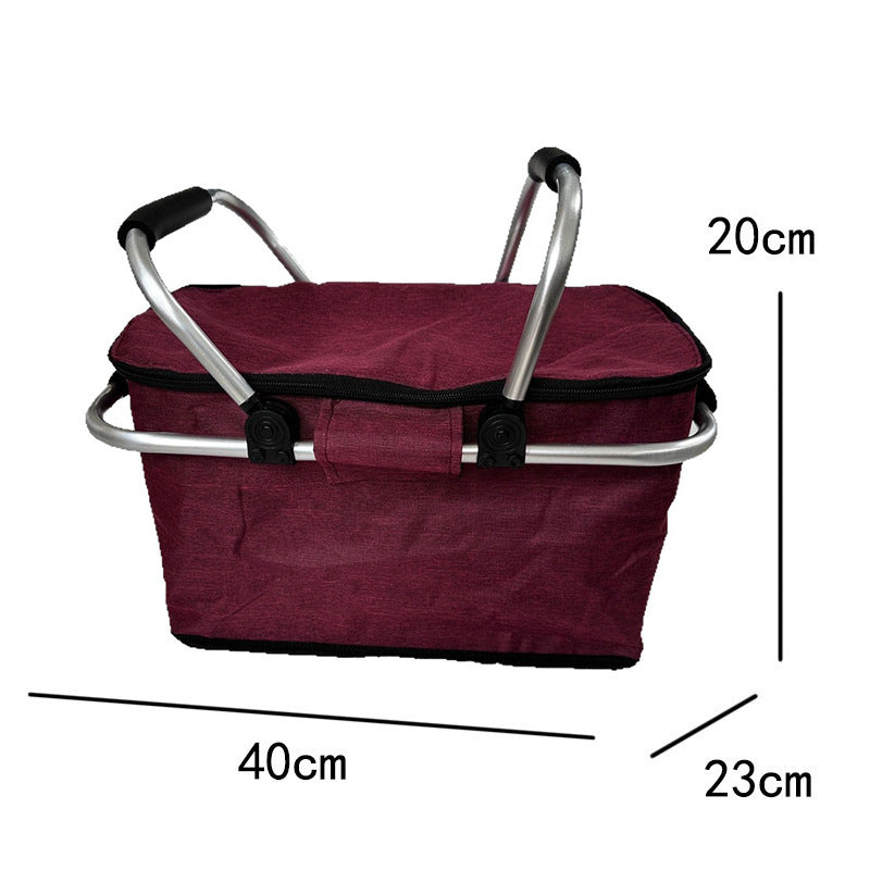 Kühltasche mit Robustem Aluminiumrahmen und Isolierendem Innenfutter Brehn