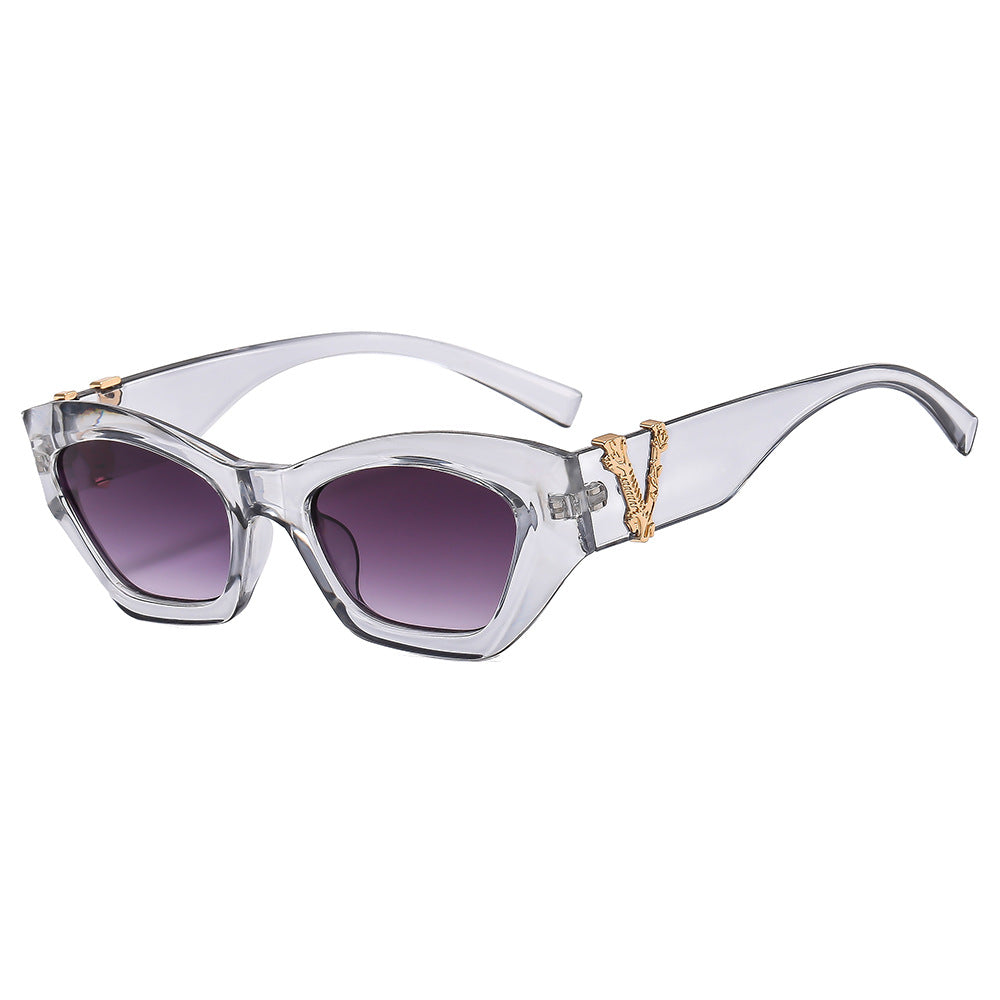 Damen Cat-Eye Sonnenbrille mit luxuriösen Details Brehn