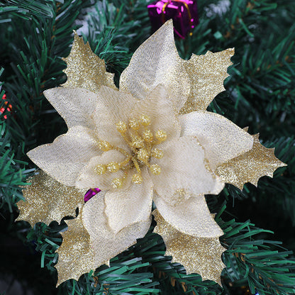 Dekorative glitzernde Blumenakzent Brosche Brehn