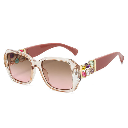 Dekorative Oversized Quadrat Sonnenbrille Brehn