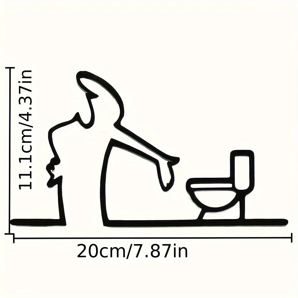 Lustige Toilettenhumor Wanddekoration