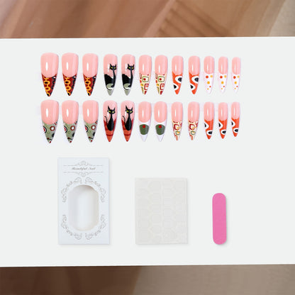 Kunstnagelset mit künstlerischen Motiven Brehn