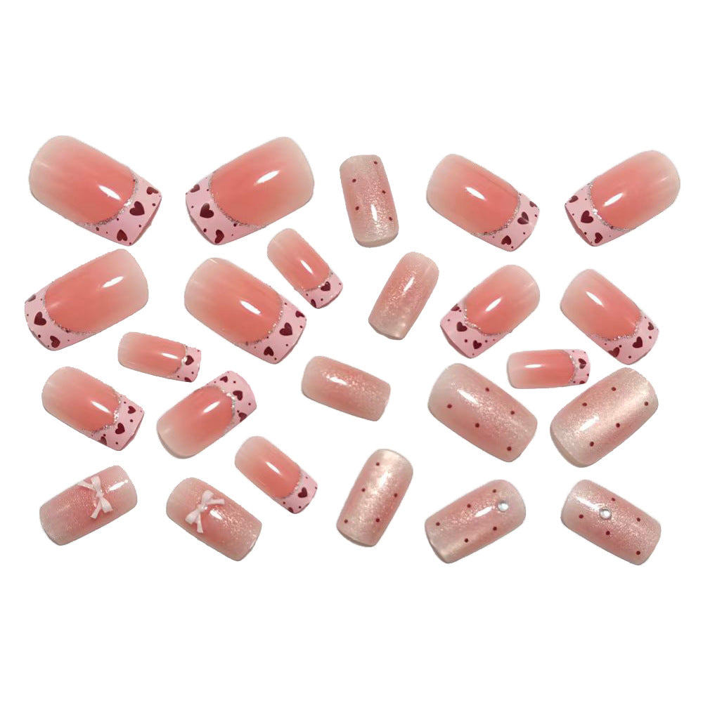 Kunstnagelset mit Elegantem Schleifen-Design Brehn